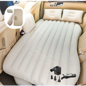 Resim Araba Koltuğu Yatağı Otomobil Arka Koltuk Için Şişme Yatak 