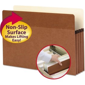 Resim SDT Group Easy Grip® Dosya Cebi, Düz Kesim Tablet, 3 - 1/2 Inç Genişletme, Yasal Ölçü, Ters Düşme, Kutu Başına 25 (73210) 