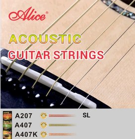 Resim Alice A207-SL Akustik Gitar Teli (11-52 Super Light) | Bakır Alaşımı Sayesinde Gelişmiş Rezonans Dayanıklı Yapı ve Dengeli Ses 
