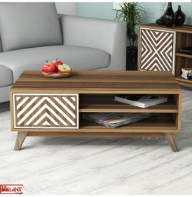 Resim Variant Inci Orta Sehpa - Beyaz 