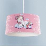 Resim MASAL ODAM BEBEK VE ÇOCUK ODASI Unicorn ve Seksek Desenli Avize 