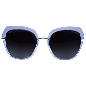 Resim Bolon 7007 C70 52 Kadın Gri Geometrik Çerçeve Güneş Gözlüğü 