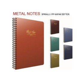 Resim Metal Notes Sp.pp Kpk.def. 17x24 80 Yp. 3 Adet Cizgisiz Karışık 