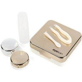 Resim Eyekan Aynalı Lens Kutusu Seti 5 Parça Gold 