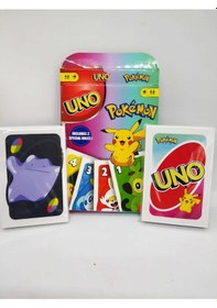 Resim Pokemon Temalı Uno Oyun Kartları 108 Kart 