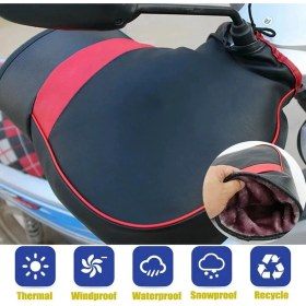 Resim Pengfushop5 Su Geçirmez Sıcak Motosiklet Gidon Kışın Sıcak Tutmak Eldiven Eldivenler El Isıtıcı Motosiklet Muff Moto Elektrikli Bisiklet Için (Yurt Dışından) 