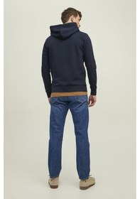 Resim Jack & Jones Jprbluarchie Erkek Sweatshirt 12216335 Lacivert 