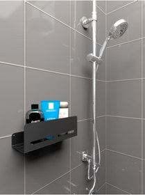 Resim Hzm Collection Modern, Estetik Ve Minimalist Tasarım Metal Duş Rafı Paslanmaz Modern Metal Duş Rafı 