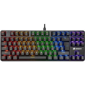 Resim GAMEBOOSTER Gm06b Plus Rainbow Outemu Red Switch Mekanik Tkl Oyuncu Klavyesi 