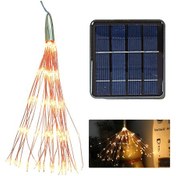 Resim Qingmipy Güneş Enerjili Bakır Tel 200 Led Işık, Bahçe Ve Ev Dekorasyonu İçin Noël Atışık Işık Süsü, Sıcak Beyaz Işık Diğer 