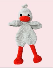 Resim Byehandmade Amigurumi Uyku Arkadaşı Ördek Oyuncak 
