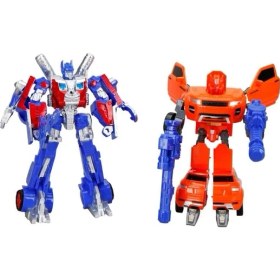 Resim Işıklı 2'li Power Robot Transformer Dönüşen Araçlar 
