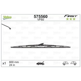 Resim VALEO 575560 Silecek Supurgesi First 600Mm 6272271 (WP261747) 