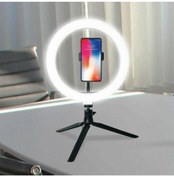 Resim 8inç 20cm Youtube Instagram Tiktok Selfie Stüdyo Video Fotoğraf Ring Light Tripod Led Halka Işık Ofüm