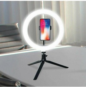 Resim 8inç 20cm Youtube Instagram Tiktok Selfie Stüdyo Video Fotoğraf Ring Light Tripod Led Halka Işık 