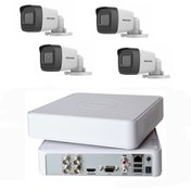 Resim Hikvision DS-7104HGHI-F1 4 Kanal Kayıt Cihazı 1 Adet + DS-2CE16DOT-EXIF Full HD Kamera Set 4 Adet 