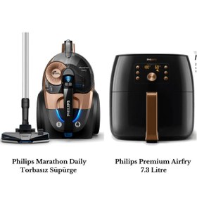 Resim Philips PHİLİPS GOLD AVANTAJ SET (XB7151 MARATHON DAİLY HD9867 PREMİUM AİRFRY) 