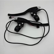 Resim Xuweiwei Elektrik Bisiklet Fren Kolu Alüminyum Alaşım Motor Fren Kolu Siyah Kırmızı Ergonomik Tasarım 