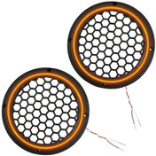 Resim Ledli Hoparlör Kapak 20cm 2adet 12v Pk-5051, Turuncu 
