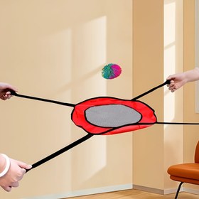 Resim Bir Çubuk ve Top ile İki Oyunculu Etkileşimli Tutma Oyunu, Aile Eğlencesi, Dış Mekan Sporları ve Şirketler için Takım İnşası Egzersizleri için Mükemmel. 