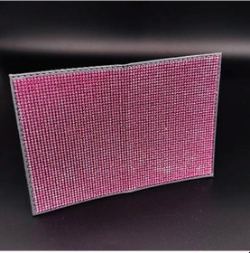 Resim Şeker Pembe Taşlı Ruhsat Kılıfı 