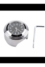 Resim HERŞEY FIRSAT Herşeyfırsat Tüm Motosikletlere Ve Bisikletlere Uyumlu Krom Beyaz Saat 