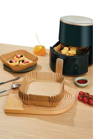 Resim Roll-Up Airfryer Pişirme Kağıdı Kare 20cm 50,li 