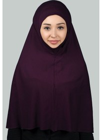 Resim Altobeh Hazır Türban Peçeli Pratik Eşarp Tesettür Nikaplı Hijab - Namaz Örtüsü Sufle 3xl - Mürdüm MÜRDÜM 