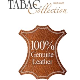 Resim Tabac 395-53 Hakiki Deri Kaplı Krom Çöp Kutusu Yeşil 