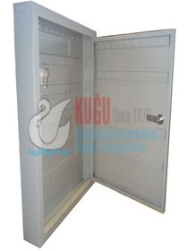 Resim KG-GOLDPAPER 200’lük Kilit Tertibatlı Duvara Monte Metal Vale Tipi Ofis Ve Büro Anahtar Dolabı 