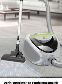 Resim GoldMaster Yıldız Çift Hepa Filtreli 2.5 Litre Geniş Hazneli Toz Torbasız 5 Yıl Garantili Elektrikli Süpürge 