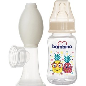 Resim Bambino Tirle Manuel Göğüs Pompası ve Pp Biberon 