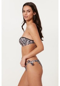 Resim Pierre Cardin Straplez Dolgulu Bikini Takım 217367 Pembe Leopar 