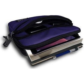Resim Jacbag Mor Kız Çocuk Ve Kadın Üç Cepli Tablet Telefon Defter Çantası Tablet Kılıfı 
