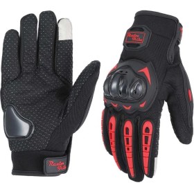 Resim Realm Tribe Motor Eldiveni Profesyonel Korumalı Dokunmatik Motosiklet Eldiveni 