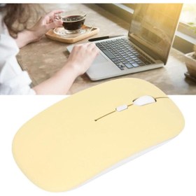 Resim TezMax Hometech Alfa 8ST 8" Uyumlu Kablosuz Bluetooth Pilli Optik Mouse - Sarı 