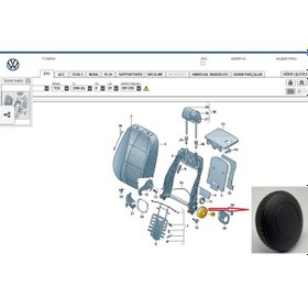 Resim Golf Plus (2005 -- 2014) Koltuk Ayar Kolu (Siyah) 1J0881671H 