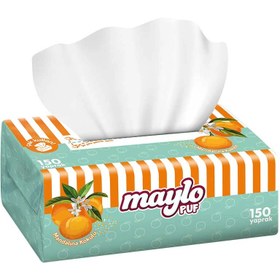 Resim Maylo Mandalina Kokulu 3 Katlı Kağıt Mendil 150 Yaprak 