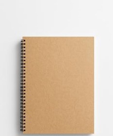 Resim Fark Tanıtım Çizgisiz Spiralli Not Defteri, A5 Boyut (15x21 cm), 60 Yaprak, 90gr. Ivory Kağıt, Ofis İçin Uygun (Kahverengi) 