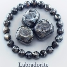 Resim Vintage Basit Tarz Unisex Moda Bileklik, Labradorit Esnek Takı, Günlük Giyme ve Hediye Verme İçin Uygun, Tüm Mevsimler İçin Uygun, Noel Tatil Hediye Fikirleri 