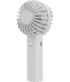 Resim Mini El Tipi Taşınabilir Vantilatör Pil İle Çalışan Usb Şarj Edilebilir Beyaz, 