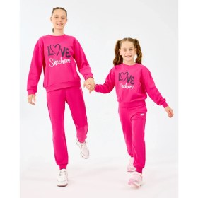 Resim Skechers G Essentials Sweatpant Büyük Kız Çocuk Pembe Eşofman Altı Sk2520006-3586 