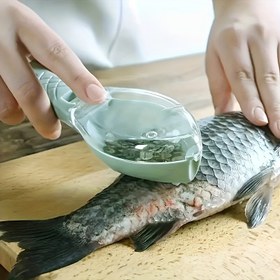 Resim Balık Derisi Temizleyici, Ev Mutfak Kullanımı İçin Yaratıcı Balık Şekilli Kazıyıcı, Dayanıklı Plastik Deniz Mahsulleri Aracı, Kolay Temizlik, Verimli Derz Temizleme, Gerekli Mutfak Aleti, Balık Kazıyıcı 