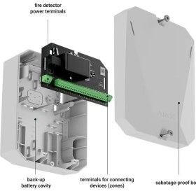 Resim AJAX Multitransmitter, Kablosuz Çevirici Modül, Beyaz 