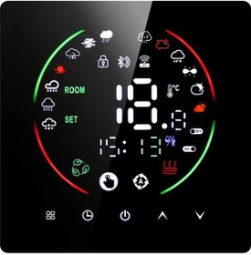 Resim Vkemall Ev İçin Akıllı Wifi Termostatı 3a Su Isıtma Akıllı Duvar Termostatı Siyah-3a-1 