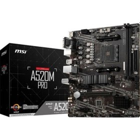 Resim Msı A520m-a Pro Ddr4 4600/1866mhz M.2 M.atx Am4 