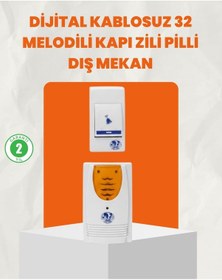 Resim Universal Kablosuz Kapı Zili Ev Ve Ofis İçin Konforlu Çözüm 