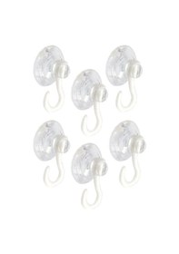 Resim Askılı Vantuz Öpücük 4 Cm - 6 Adet Büyük Kancalı Cam Vantuzu Şeffaf 