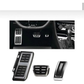 Resim CİHAN GROUP Vw T-roc Otomatik Otomatik Geçmeli Krom Pedal Seti Orjinal Yuvaya Geçmelidir 