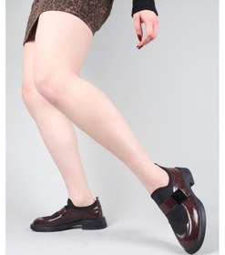 Resim Birikon Pabna Cilt-strech Garnili Loafer Kahverengi-8609 Haki 